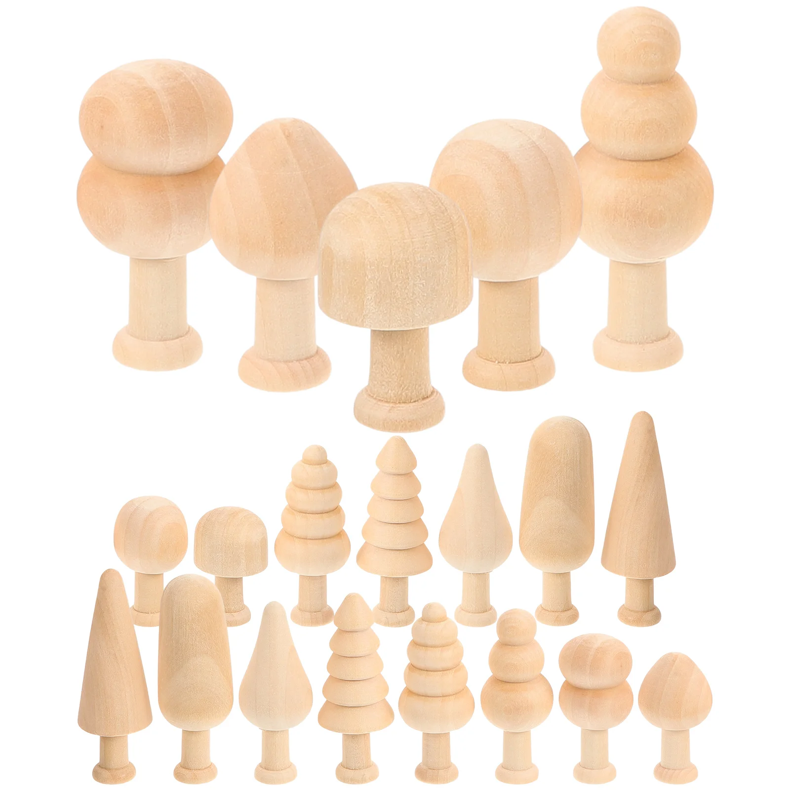 20 Pcs Creative Handmade Materials Wooden Mini Tree Miniature Christmas Ornaments Unfinished DIY Trees Crafts Child Blank
20 Pcs Creative Handmade Materials Wooden Mini Tree Miniature Christmas Ornaments Unfinished DIY Trees Crafts Child Blank