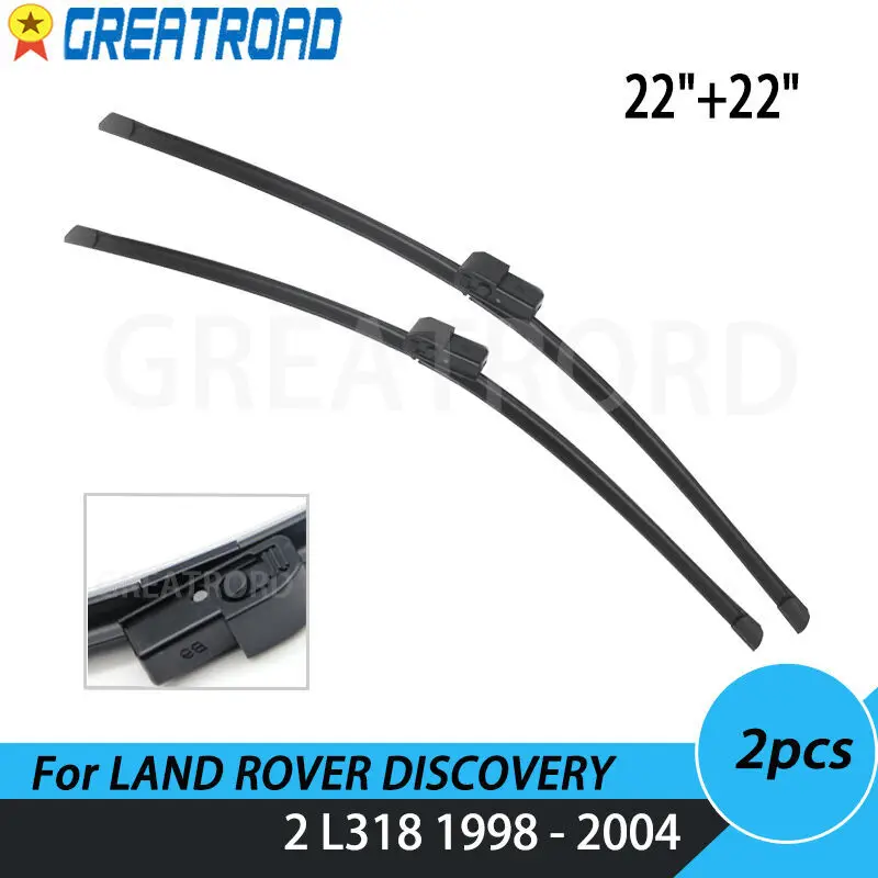 Wiper Front Wiper Blades For LAND ROVER DISCOVERY 2 L318 1998 - 2004 Windshield Windscreen Front Window 22"+22"
Wiper Front Wiper Blades For LAND ROVER DISCOVERY 2 L318 1998 - 2004 Windshield Windscreen Front Window 22"+22"