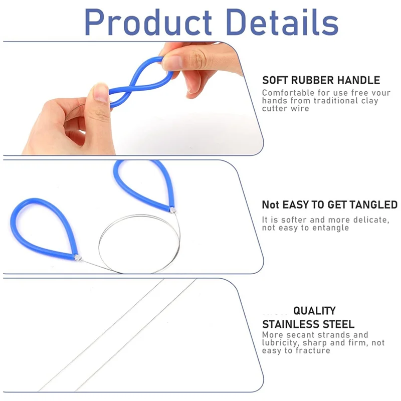AA80-2 Pcs Clay Cutter Steel Wire Clay Cutters Wire Cutting Wheel Wire Tools Cutting Pottery Tools With Handle
AA80-2 Pcs Clay Cutter Steel Wire Clay Cutters Wire Cutting Wheel Wire Tools Cutting Pottery Tools With Handle