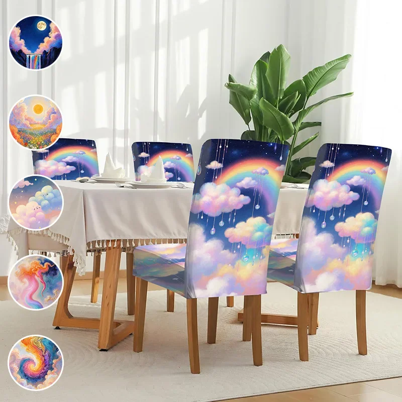 High-elastic printed dining chair cover, dreamy starry sky cloud pattern, suitable for household dining tables and chairs
High-elastic printed dining chair cover, dreamy starry sky cloud pattern, suitable for household dining tables and chairs