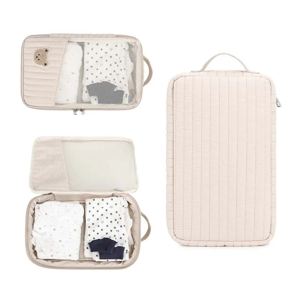 Cartoon Bear Embroidered Mesh Diaper Pouch Zippered Striped Baby Packing Cube Soft-touch Compact Hanging Toiletry Bag Mother
Cartoon Bear Embroidered Mesh Diaper Pouch Zippered Striped Baby Packing Cube Soft-touch Compact Hanging Toiletry Bag Mother