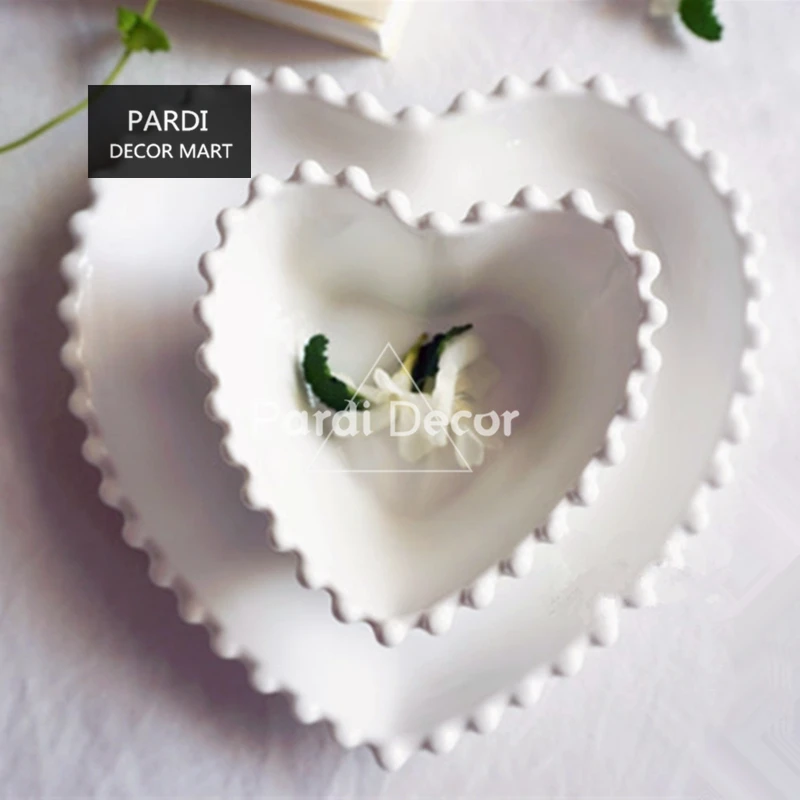 1pc/lot Hot sale simple style white color pearl shape plate bowl heart bowls tableware dessert soup dinner s
1pc/lot Hot sale simple style white color pearl shape plate bowl heart bowls tableware dessert soup dinner s