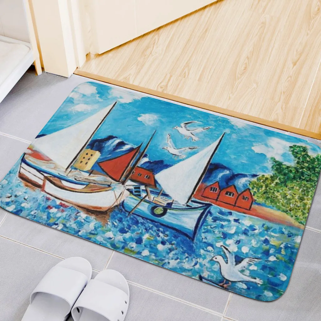Sailboats Fluff Fiber Bath Mat, Shower Room Rugs, Chenille Bathroom Floor Mat, Toilet Absorbent Entrance Door Mat
Sailboats Fluff Fiber Bath Mat, Shower Room Rugs, Chenille Bathroom Floor Mat, Toilet Absorbent Entrance Door Mat
