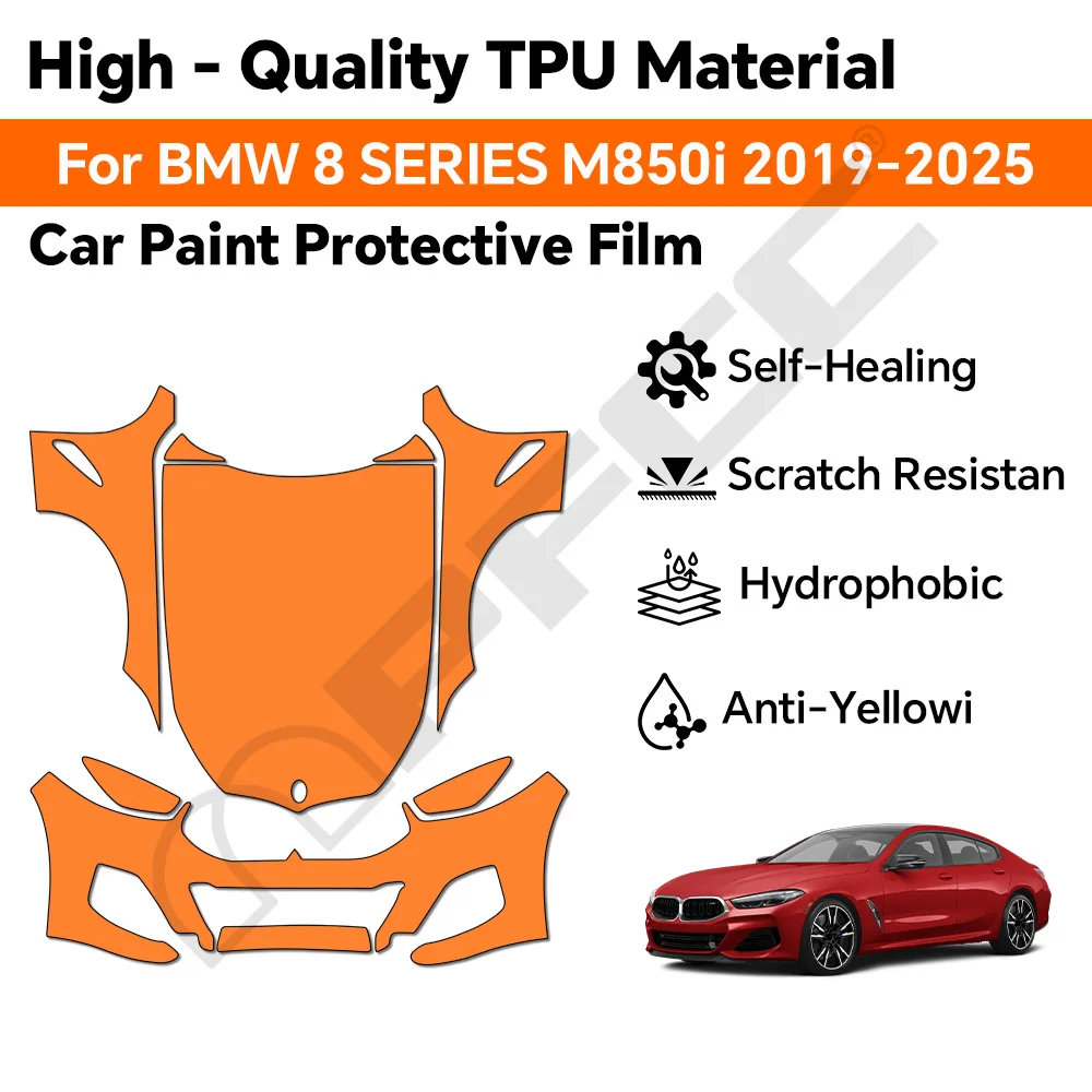 9Mil TPU For BMW 8 SERES M850i 2019-2025 Paint Protection Film Anti-scratch Pre-cut PPF Bra Car Body Clear Kit Resistant Cover
9Mil TPU For BMW 8 SERES M850i 2019-2025 Paint Protection Film Anti-scratch Pre-cut PPF Bra Car Body Clear Kit Resistant Cover