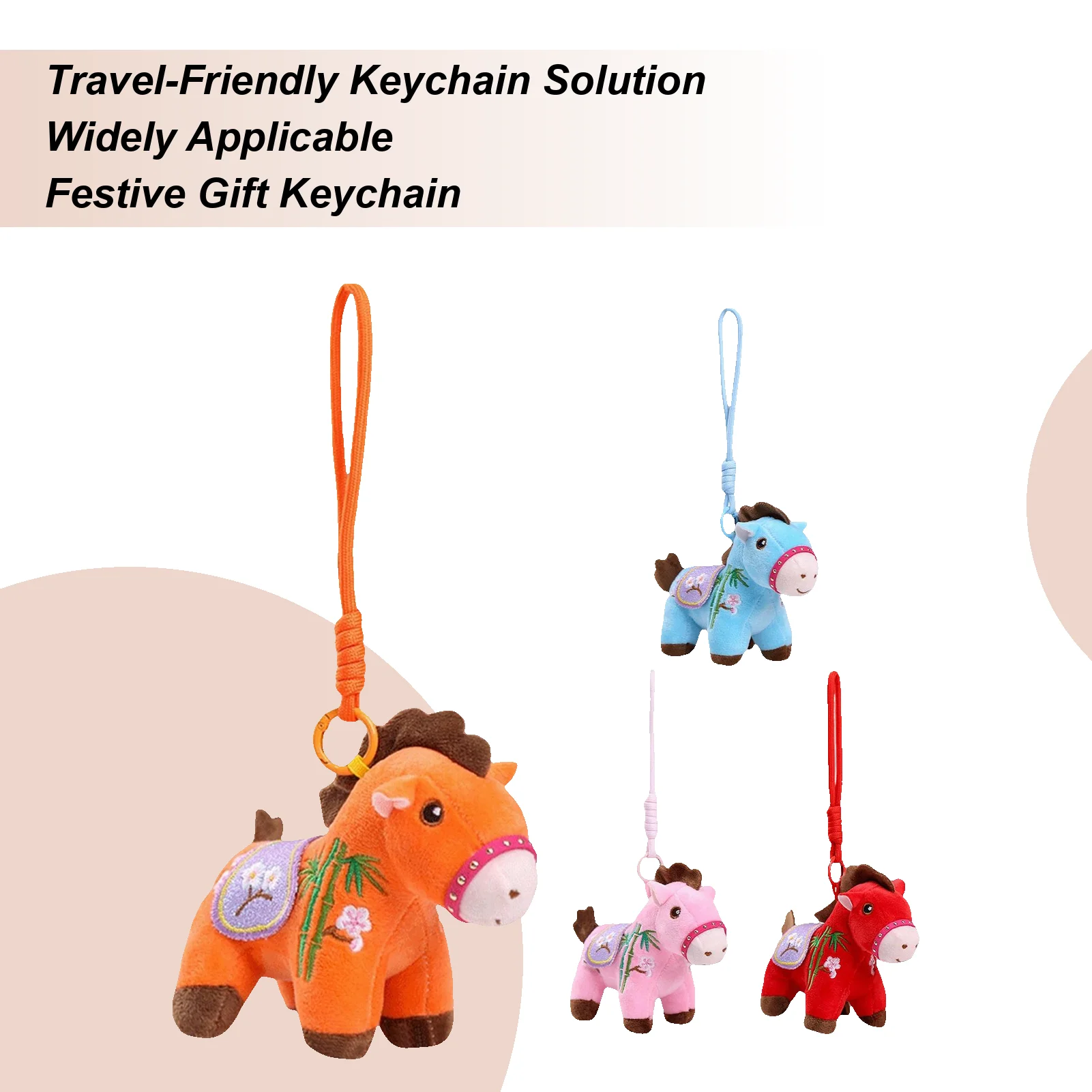 Cute Plush Keychain Horse Stuffed Animal Pendant Bag Charm Collectible Key Ring Gift for Women Girls Birthday Valentine New Year
Cute Plush Keychain Horse Stuffed Animal Pendant Bag Charm Collectible Key Ring Gift for Women Girls Birthday Valentine New Year