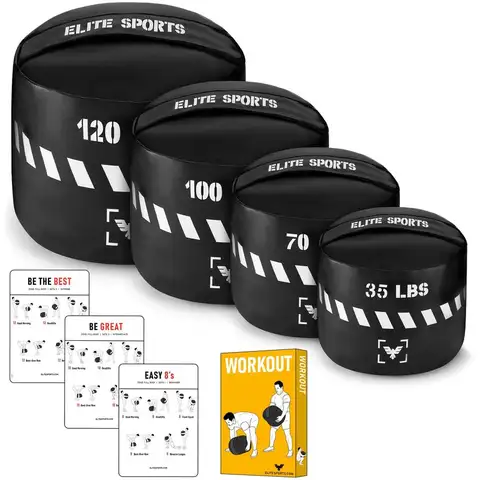 Sports HeavyDuty Strongman Workout Sandbag Unfilled, Durable Sand Bags for Powerlifting, Combat Training amp FullBody Workouts