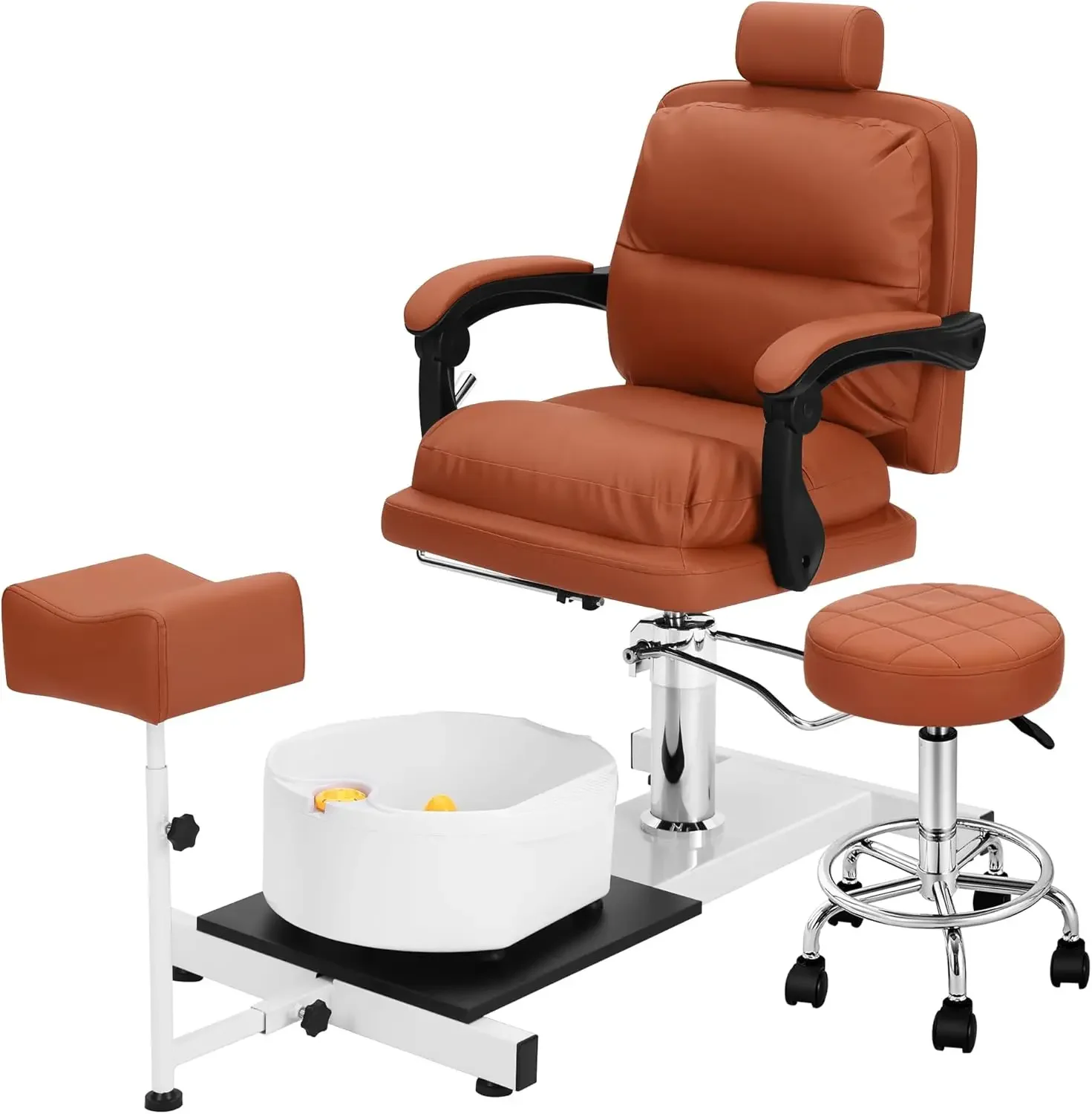 Pedicure Chair No Plumbing for Nail Tech, Hydraulic Pedicure Chair with Rolling Stool, Ergonomic Pedicure Station for Massage Fo
Pedicure Chair No Plumbing for Nail Tech, Hydraulic Pedicure Chair with Rolling Stool, Ergonomic Pedicure Station for Massage Fo