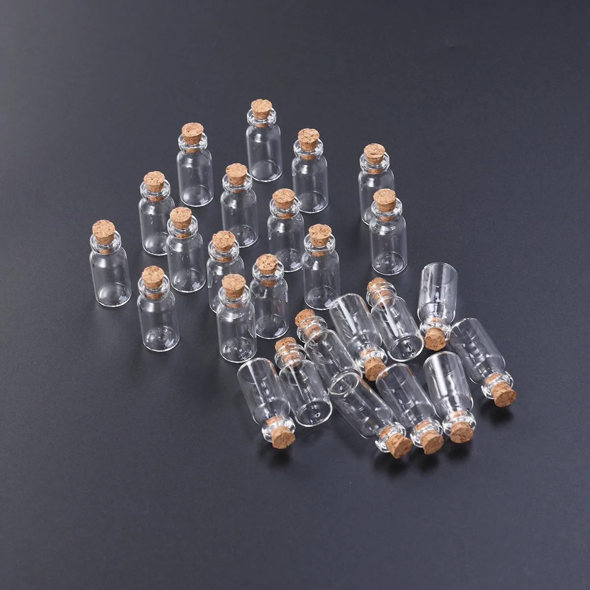 25 pcs Cork Test Tube Bottles Glass with Caps Clear Lightweight Storage for Candy Liquid Samples Crafts Lab Use Easy Clean
25 pcs Cork Test Tube Bottles Glass with Caps Clear Lightweight Storage for Candy Liquid Samples Crafts Lab Use Easy Clean