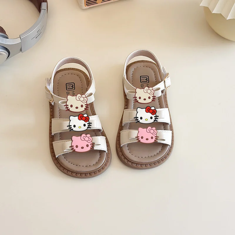 Sanrio hello kitty, новые летние сандалии для девочек, пляжная обувь принцессы с бантом для девочек, детская модная обувь на мягкой подошве для малышей
Sanrio hello kitty, новые летние сандалии для девочек, пляжная обувь принцессы с бантом для девочек, детская модная обувь на мягкой подошве для малышей