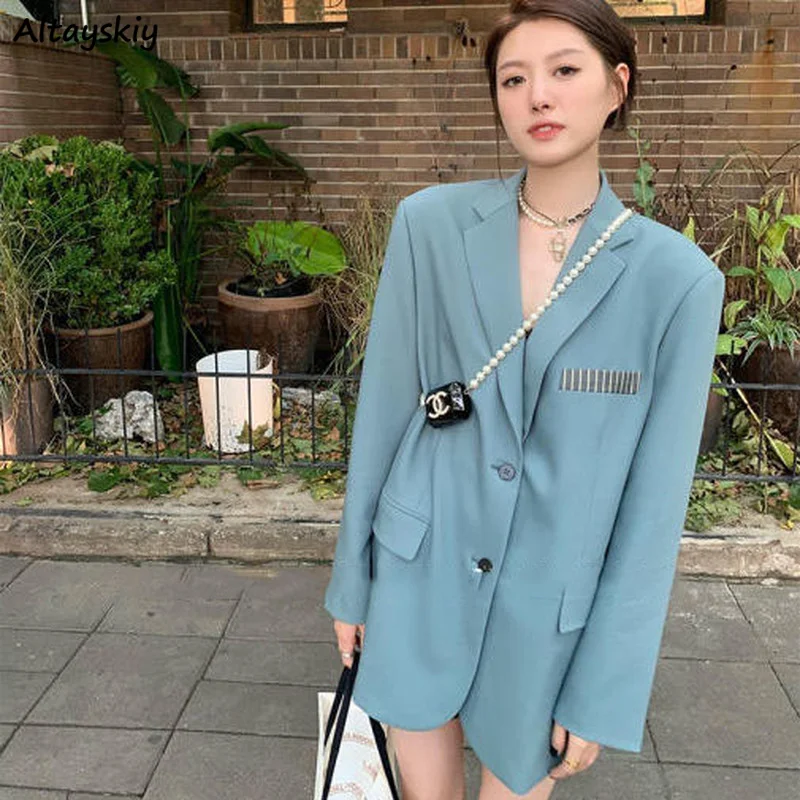 Blazers Women Solid Long Sleeve Korean Style All-match Casual Loose Daily Spring Fashion Popular Office Lady College Cozy New
Blazers Women Solid Long Sleeve Korean Style All-match Casual Loose Daily Spring Fashion Popular Office Lady College Cozy New