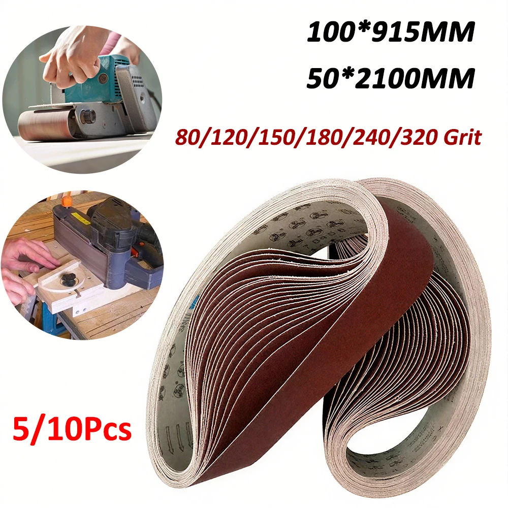 5/10pcs 50mm/100mm Sanding Belt Sandpapers For 100x915 50x2100 Belt Sander Polishing Paper 80-320 Grit For Metal Wood Furniture
5/10pcs 50mm/100mm Sanding Belt Sandpapers For 100x915 50x2100 Belt Sander Polishing Paper 80-320 Grit For Metal Wood Furniture
