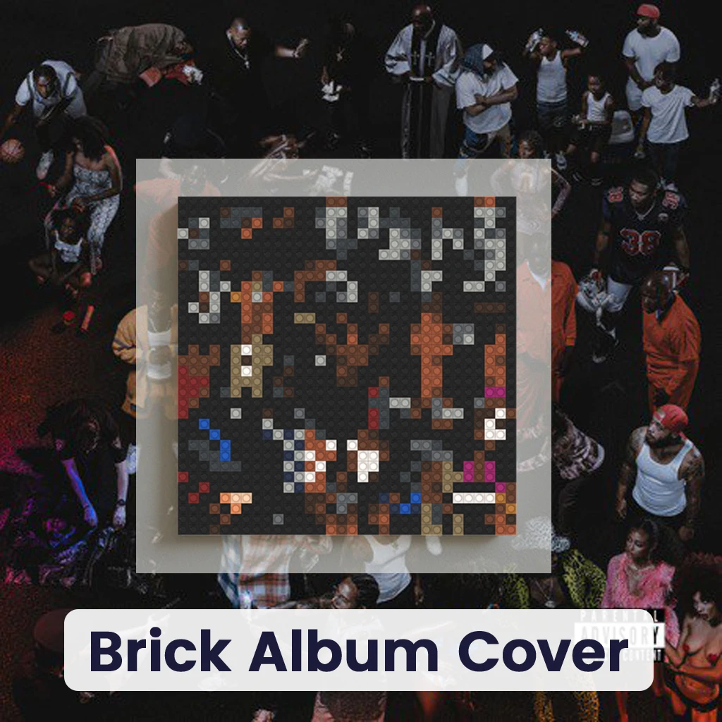 Постер с обложкой музыкального альбома JID в стиле хип-хоп/рэп, мозаика из строительных блоков, пиксель-арт, картина из кирпичиков, DIY декор для дома и стен
Постер с обложкой музыкального альбома JID в стиле хип-хоп/рэп, мозаика из строительных блоков, пиксель-арт, картина из кирпичиков, DIY декор для дома и стен