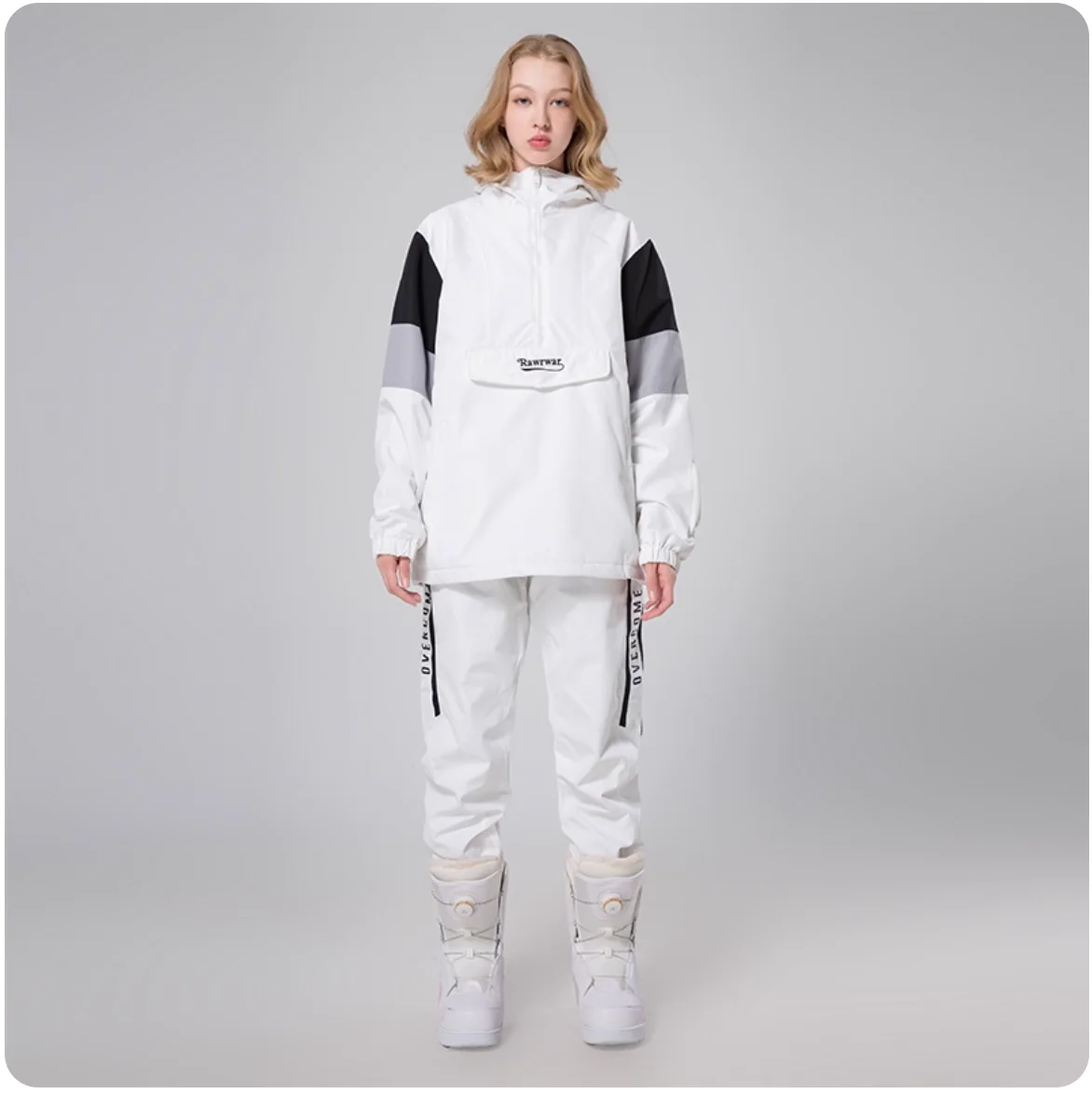 RAWRWAR 2025 Colorblock Ski Suit Set Unisex Waterproof Windproof Snowboard & Ski Jacket Pants for Winter Outdoor Sports 
RAWRWAR 2025 Colorblock Ski Suit Set Unisex Waterproof Windproof Snowboard & Ski Jacket Pants for Winter Outdoor Sports