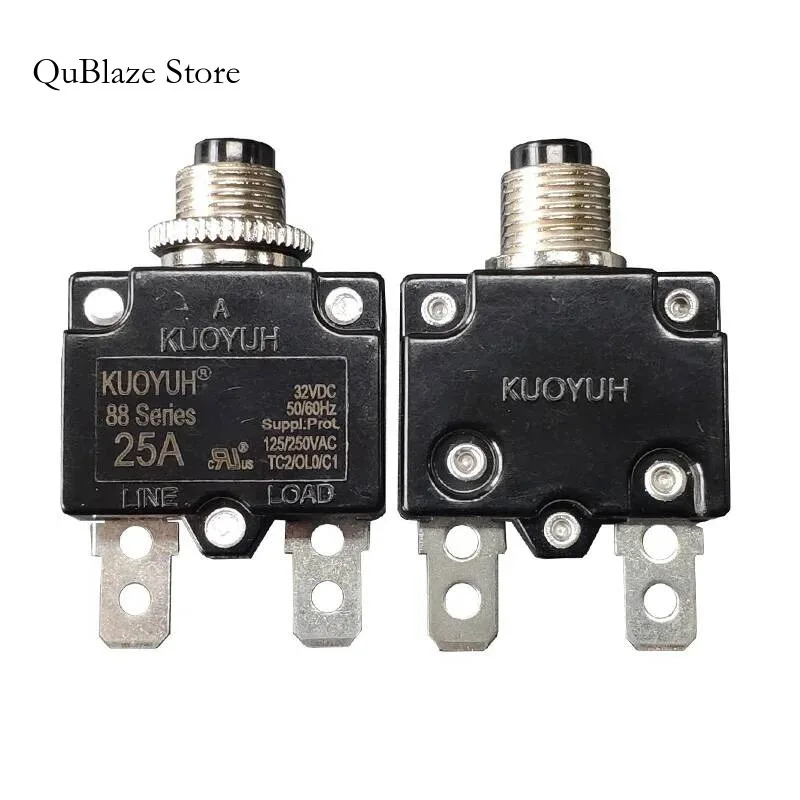 3A 5A 6A 8A 10A 15A 20A 25A 30A Metal Circuit Breaker Protector Switch Fuse Overload Overcurrent Reset Insurance
3A 5A 6A 8A 10A 15A 20A 25A 30A Metal Circuit Breaker Protector Switch Fuse Overload Overcurrent Reset Insurance