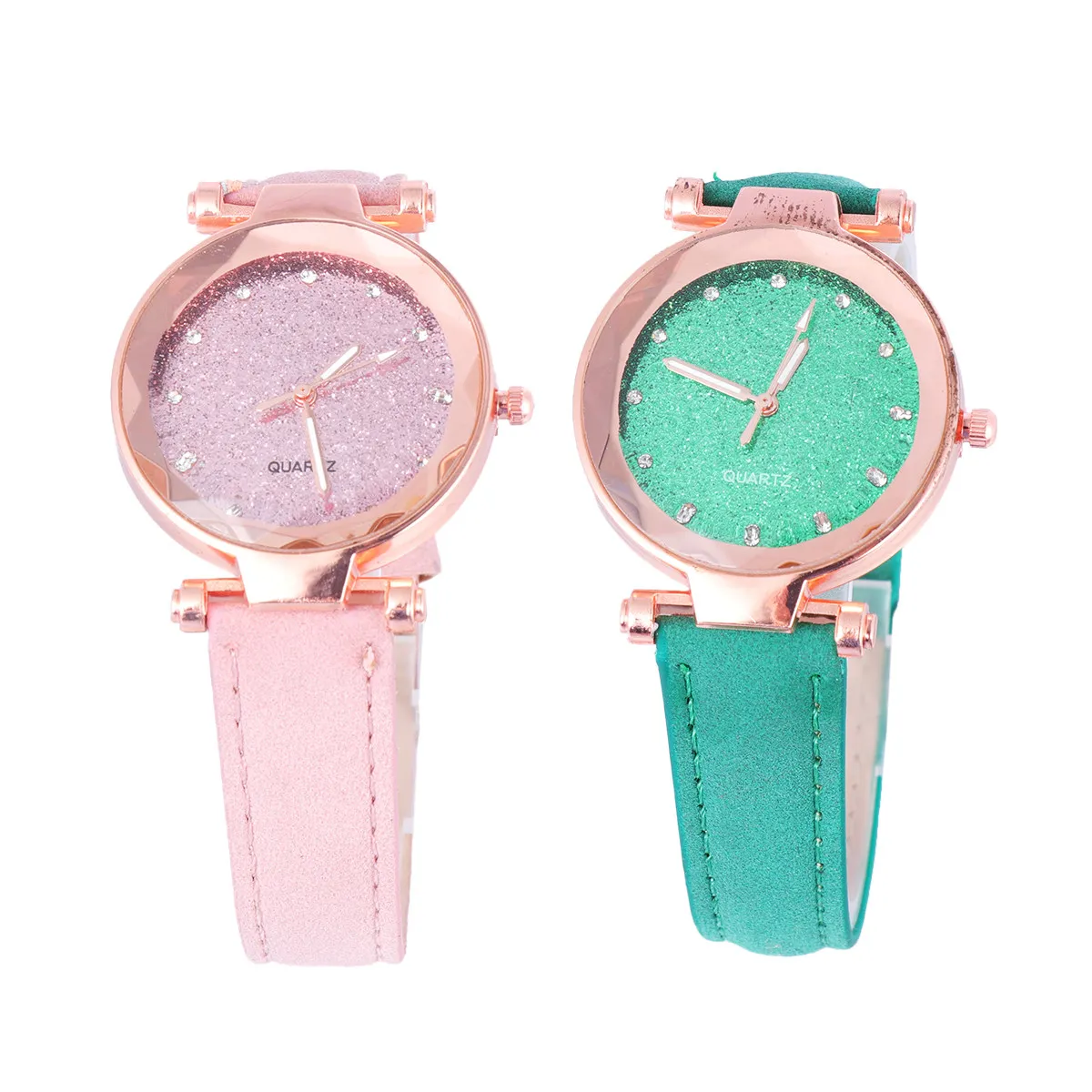2Pcs Glittering Women Watch Quartz Movement Fashion Wrist Watch Birthday Gift Comfortable Wear Stylish Matching Any
2Pcs Glittering Women Watch Quartz Movement Fashion Wrist Watch Birthday Gift Comfortable Wear Stylish Matching Any