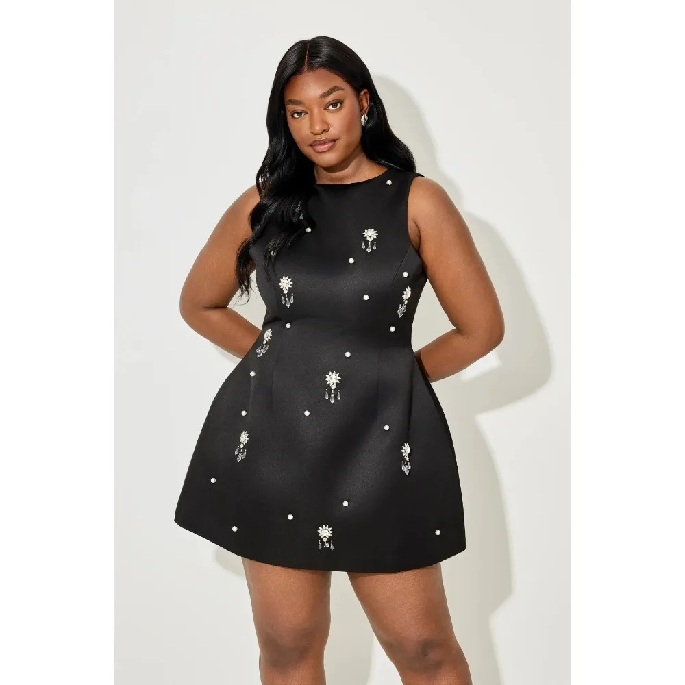 Customized Plus Size Black Mini Dress Girls Evening Dresses Crystal Party Dress Short Prom Gowns for Women Party 2026 Bespoke
Customized Plus Size Black Mini Dress Girls Evening Dresses Crystal Party Dress Short Prom Gowns for Women Party 2026 Bespoke
