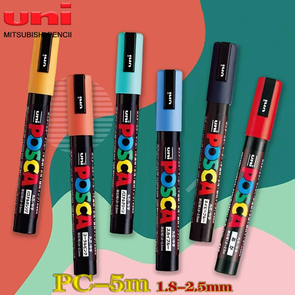 1PC UNI POSCA Markers PC-5M 1.8-2.5mm Poster/Graffiti Color Markers Highlighter Acrylic Markers Art Supplies School Acsesories
1PC UNI POSCA Markers PC-5M 1.8-2.5mm Poster/Graffiti Color Markers Highlighter Acrylic Markers Art Supplies School Acsesories