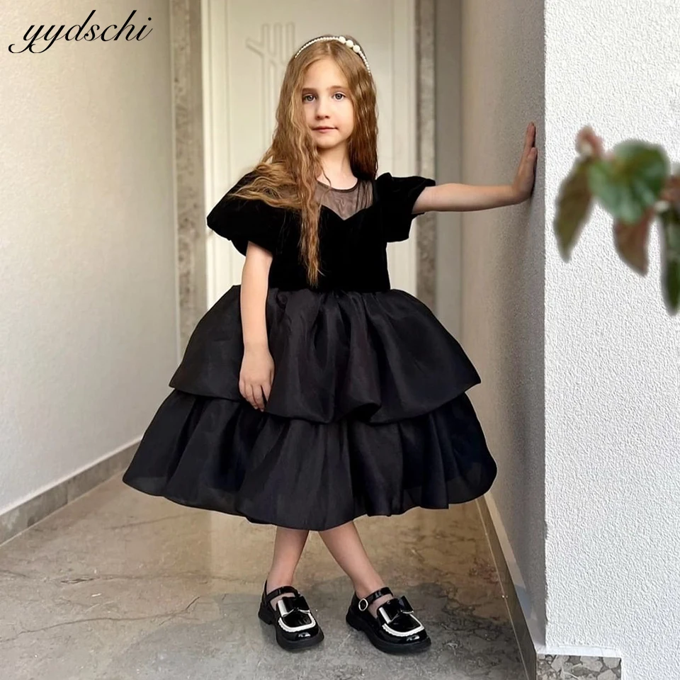 2023 Elegant Black Short Puffy Flower Girl Dresses For Wedding 2023 Princess Birthday Pageant Toddler Kids First Communion Gowns
2023 Elegant Black Short Puffy Flower Girl Dresses For Wedding 2023 Princess Birthday Pageant Toddler Kids First Communion Gowns