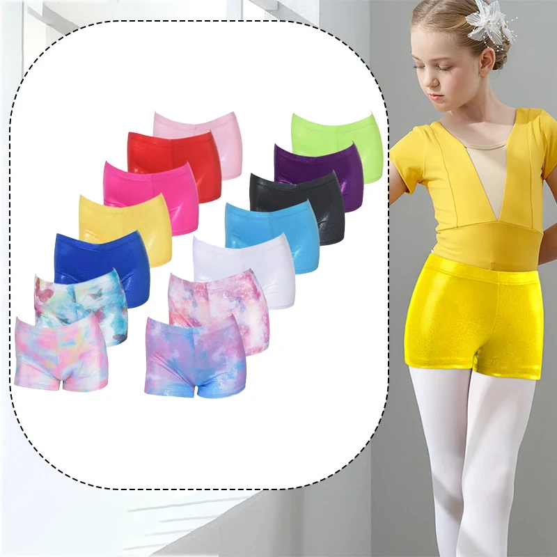 4pcs Girls Gymnastic Short Shiny Metallic Spandex Shorts for Ballet Dance Athletic Tumbling Solid Color Sports Shorts
4pcs Girls Gymnastic Short Shiny Metallic Spandex Shorts for Ballet Dance Athletic Tumbling Solid Color Sports Shorts