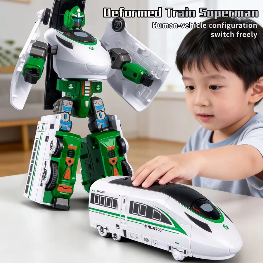 1pc Child inertia manual deformation high speed rail boy model train suitable for children's imaginative play, Model small gifts
1pc Child inertia manual deformation high speed rail boy model train suitable for children's imaginative play, Model small gifts