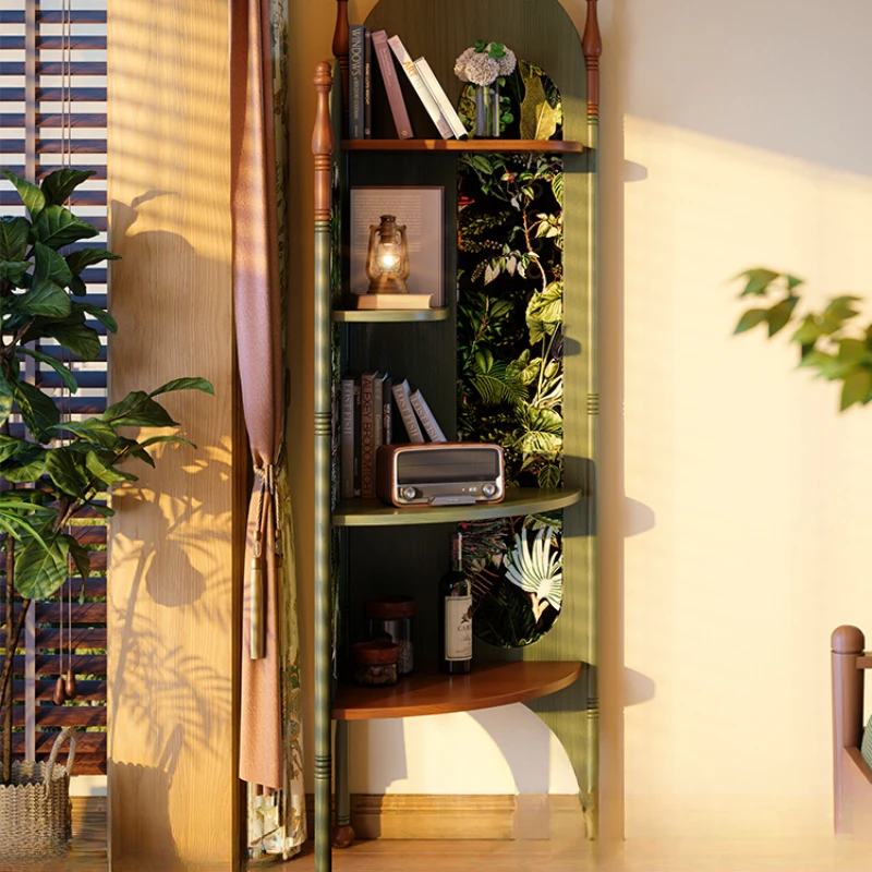 Solid wood rack wall cabinet antique living room cabinet bookshelf retro small apartment corner storage
Solid wood rack wall cabinet antique living room cabinet bookshelf retro small apartment corner storage