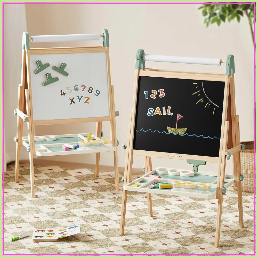 Double-Sided Magnetic Easel for Kids, Adjustable Wooden Art Easel with Paper Roll, Drawing Board for 3-8 Year Old Boys Girls
Double-Sided Magnetic Easel for Kids, Adjustable Wooden Art Easel with Paper Roll, Drawing Board for 3-8 Year Old Boys Girls
