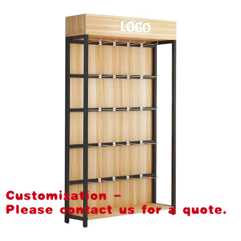 Customize.Hooks Model Heavy-Duty Black Wooden Shelves Supermarket Racks Gondola Store Equipment Display Counter Retail S
Customize.Hooks Model Heavy-Duty Black Wooden Shelves Supermarket Racks Gondola Store Equipment Display Counter Retail S