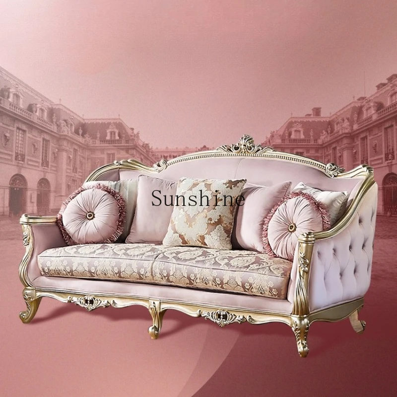 Французский светлый роскошный диван, европейская ткань, элитная роскошная гостиная, простая европейская массив дерева
Французский светлый роскошный диван, европейская ткань, элитная роскошная гостиная, простая европейская массив дерева