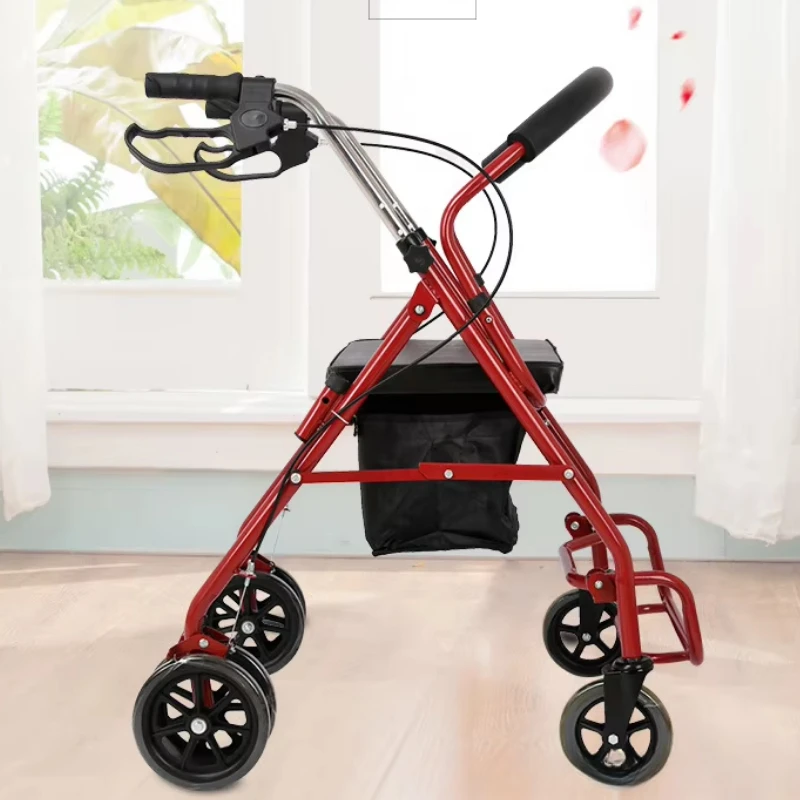 Foldable Rollator Walker with Seat Elderly Wheeled Shopping Cart Lightweight Mobility Aid Walking Assistant with Handbrake
Foldable Rollator Walker with Seat Elderly Wheeled Shopping Cart Lightweight Mobility Aid Walking Assistant with Handbrake