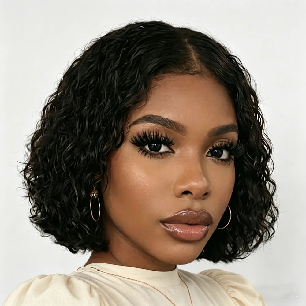 4x4 lace Jerry curly bob wig curly wig for women daily party gift wig 4x4 lace wig pixie cut wig human hair wig black color
4x4 lace Jerry curly bob wig curly wig for women daily party gift wig 4x4 lace wig pixie cut wig human hair wig black color