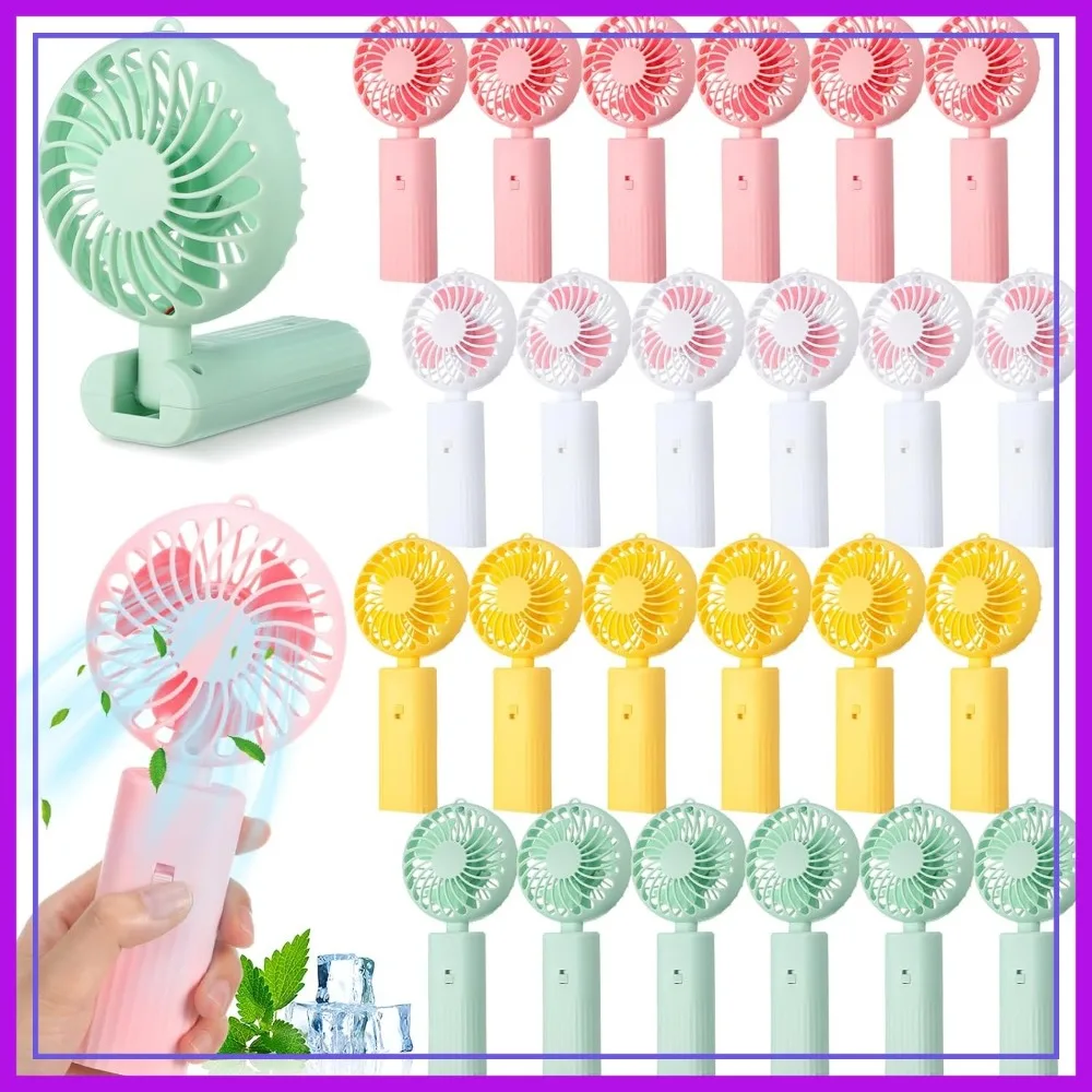 24 Pcs 180° Foldable Mini Handheld Fan, 2-in-1 Portable Desk Fan, Battery Operated Cooling Fan for Home Office Travel
24 Pcs 180° Foldable Mini Handheld Fan, 2-in-1 Portable Desk Fan, Battery Operated Cooling Fan for Home Office Travel