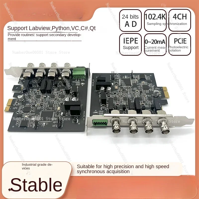 VK71PE PCIE 24-bit data collection card photoelectric isolation belt IEPE function 102.4K sampling uV level
VK71PE PCIE 24-bit data collection card photoelectric isolation belt IEPE function 102.4K sampling uV level