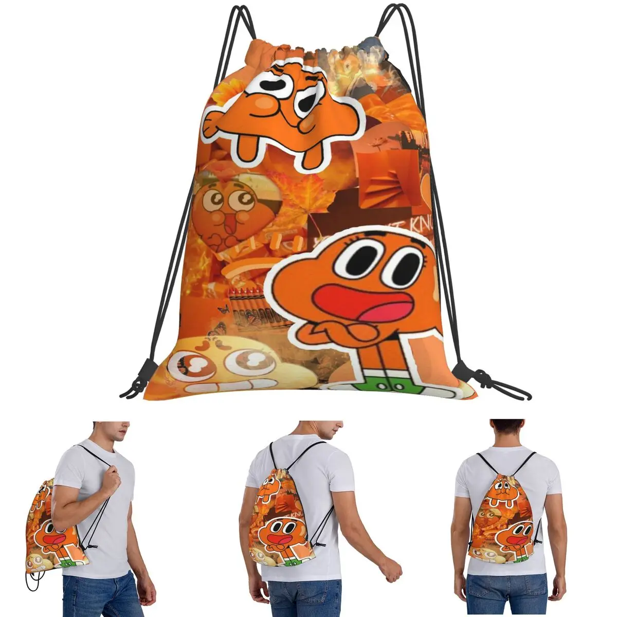 Darwin Watterson The Amazing World Of Gumball Anime Backpacks Casual Drawstring Bags Shoes Bag Book Bags for Travel Students
Darwin Watterson The Amazing World Of Gumball Anime Backpacks Casual Drawstring Bags Shoes Bag Book Bags for Travel Students