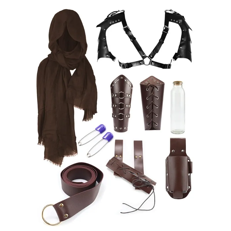 Halloween Carnival Accessories Set Medieval Knight Belt Wristguards Shoulders Scabbard Viking Cosplay Props
Halloween Carnival Accessories Set Medieval Knight Belt Wristguards Shoulders Scabbard Viking Cosplay Props