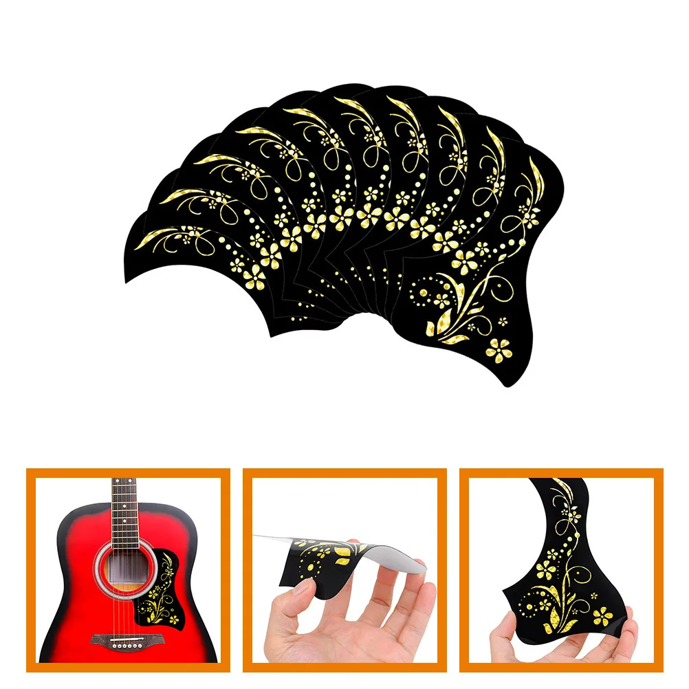 10Pcs Guitar Pickguard Plate Scratch Resistant Durable PVC Material Beautiful Look Good Texture Acoustic Guitar Pickguard 
10Pcs Guitar Pickguard Plate Scratch Resistant Durable PVC Material Beautiful Look Good Texture Acoustic Guitar Pickguard