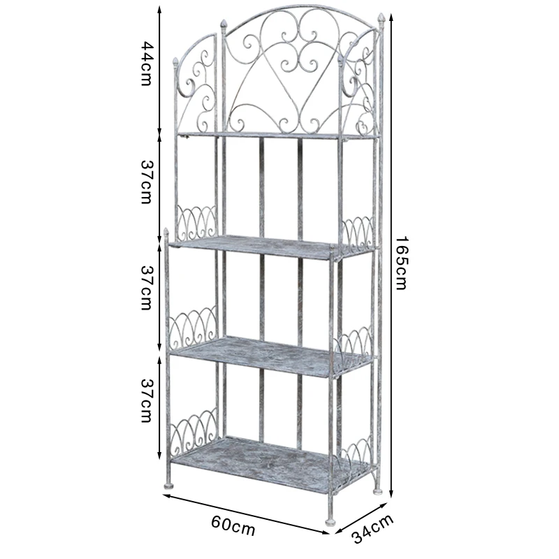 Wrought iron shelf courtyard balcony flower stand floor-to-ceiling display stand outdoor garden multi-layer flower pot stand
Wrought iron shelf courtyard balcony flower stand floor-to-ceiling display stand outdoor garden multi-layer flower pot stand
