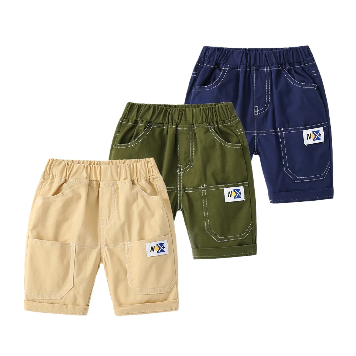Summer Toddler Boys Cargo Pants Elastic Waist Kids Knee Length Pants Children's Clothes
Summer Toddler Boys Cargo Pants Elastic Waist Kids Knee Length Pants Children's Clothes