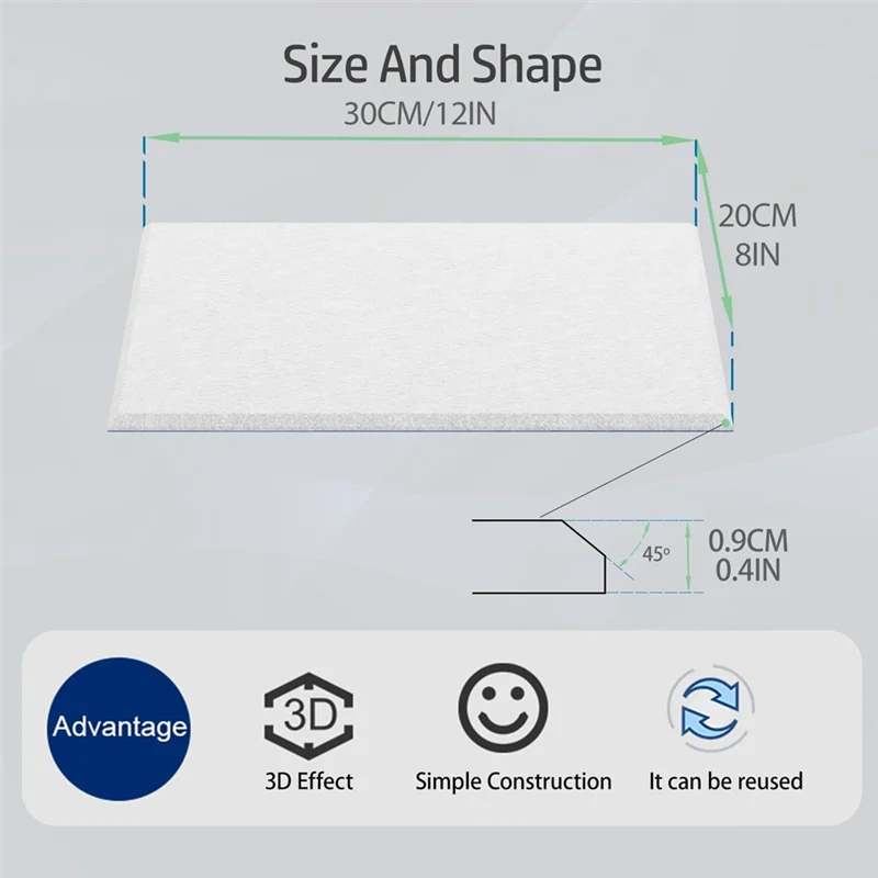AED4-15 Pack 12X8x4 Inch Acoustic Wall Panels, Self-Adhesive Sound Absorbing Panel,For Recording Studios 
AED4-15 Pack 12X8x4 Inch Acoustic Wall Panels, Self-Adhesive Sound Absorbing Panel,For Recording Studios
