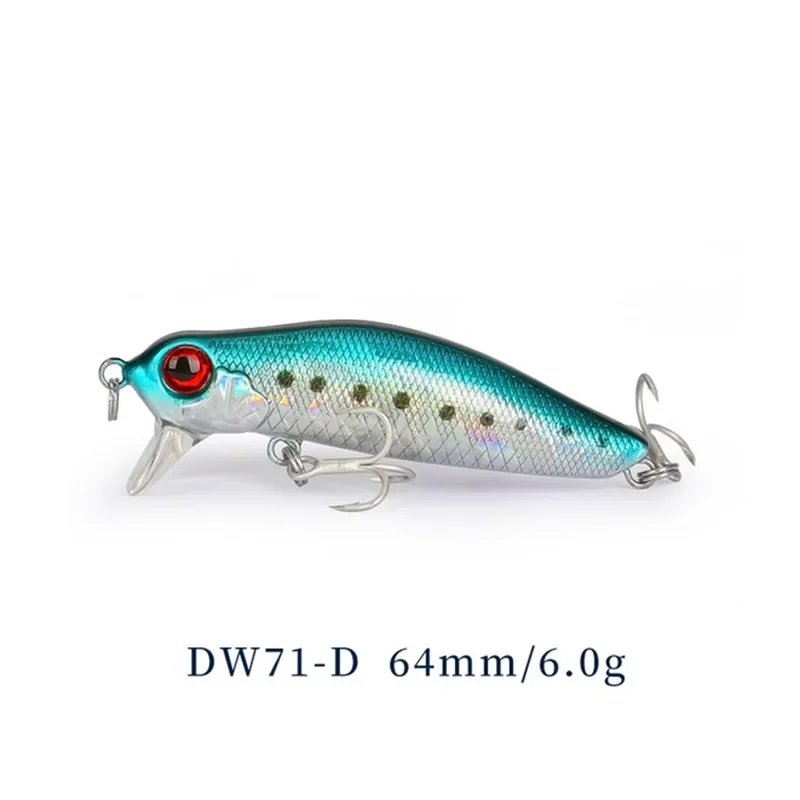 TSURINOYA DW71 Floating Fishing Lure Minnow 64F 64mm 6g Seabass 0-30cm Shallow Range Crank Bait Tungsten Weight System
TSURINOYA DW71 Floating Fishing Lure Minnow 64F 64mm 6g Seabass 0-30cm Shallow Range Crank Bait Tungsten Weight System