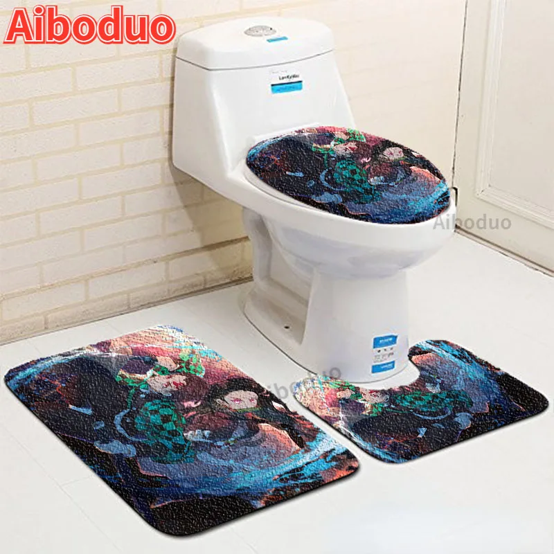 Toilet Seat 3 Piece Set Anime Demon Killer Modern Bathroom Set Bathroom Accessories Non-slip Room Floor Absorbent Bathroom Mat
Toilet Seat 3 Piece Set Anime Demon Killer Modern Bathroom Set Bathroom Accessories Non-slip Room Floor Absorbent Bathroom Mat
