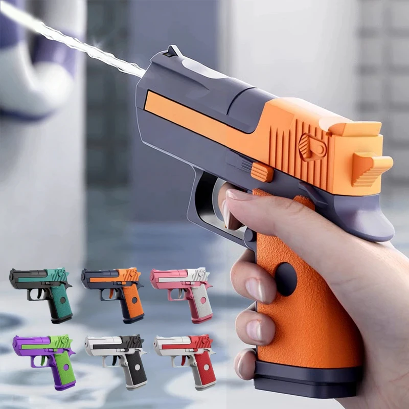 Mini Desert Eagle Mechanical Continuous Firing Water Gun Summer Shooting Game Water Play Outdoor Beach Pool Toys Gifts For Kids
Mini Desert Eagle Mechanical Continuous Firing Water Gun Summer Shooting Game Water Play Outdoor Beach Pool Toys Gifts For Kids