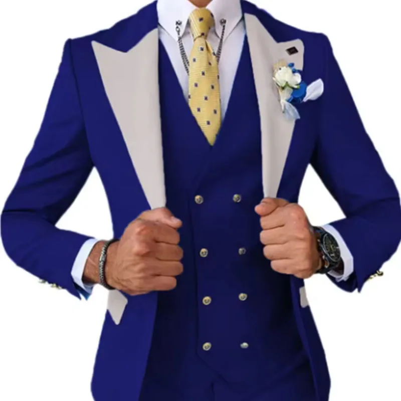 Men's Formal 3Piece Slim Fit Suit Blazer Vest And Pants Classical Style Groomsman Tuxedo Wedding dresses Formal Party Set Prom
Men's Formal 3Piece Slim Fit Suit Blazer Vest And Pants Classical Style Groomsman Tuxedo Wedding dresses Formal Party Set Prom