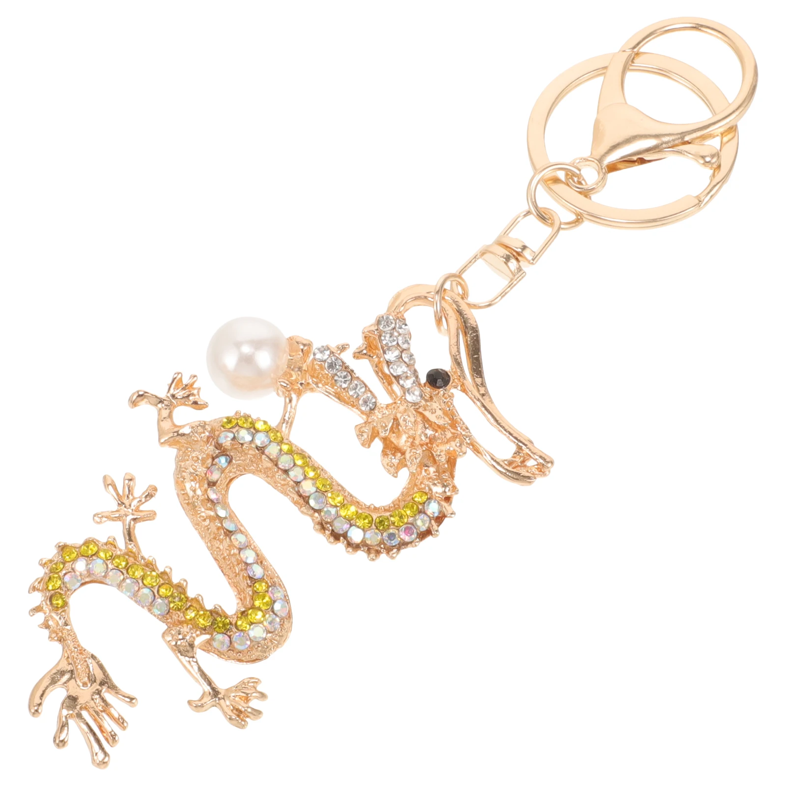s Rhinestone Dragon Keychain Shiny Chinese Style Car Hanging nament Women Metal Bag Pendant Long Term Service Unique Accessory
s Rhinestone Dragon Keychain Shiny Chinese Style Car Hanging nament Women Metal Bag Pendant Long Term Service Unique Accessory