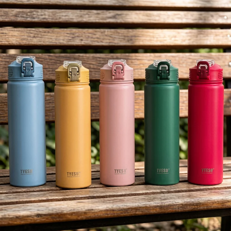 TYESO 600/750ml Thermos Water Bottle with Straw, Stainless Steel Car Thermal Sports Cup, Keeps Cold & Heat Travel Mug
TYESO 600/750ml Thermos Water Bottle with Straw, Stainless Steel Car Thermal Sports Cup, Keeps Cold & Heat Travel Mug