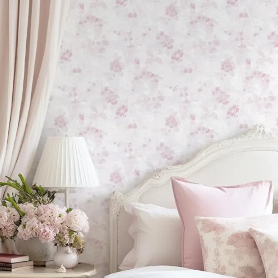 393x17.3 Pink Floral Contact Paper Peel and Stick Wallpaper for Bathroom and Kitchen Decor Removable Self Adhesive Vinyl Roll w
393x17.3 Pink Floral Contact Paper Peel and Stick Wallpaper for Bathroom and Kitchen Decor Removable Self Adhesive Vinyl Roll w