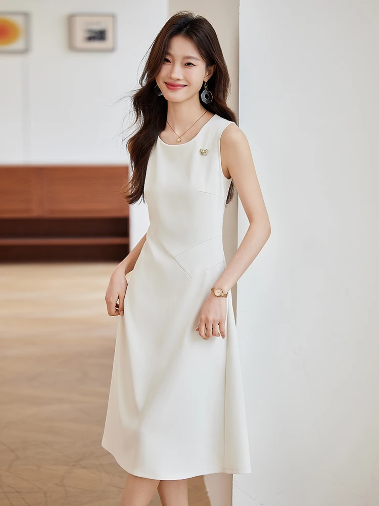 Summer New Women's Sleeveless Dress High Waist Suit Underdress Mid-Length Vest Skirt Polyester Fabric A-Line Silhouette Daily...
Summer New Women's Sleeveless Dress High Waist Suit Underdress Mid-Length Vest Skirt Polyester Fabric A-Line Silhouette Daily...