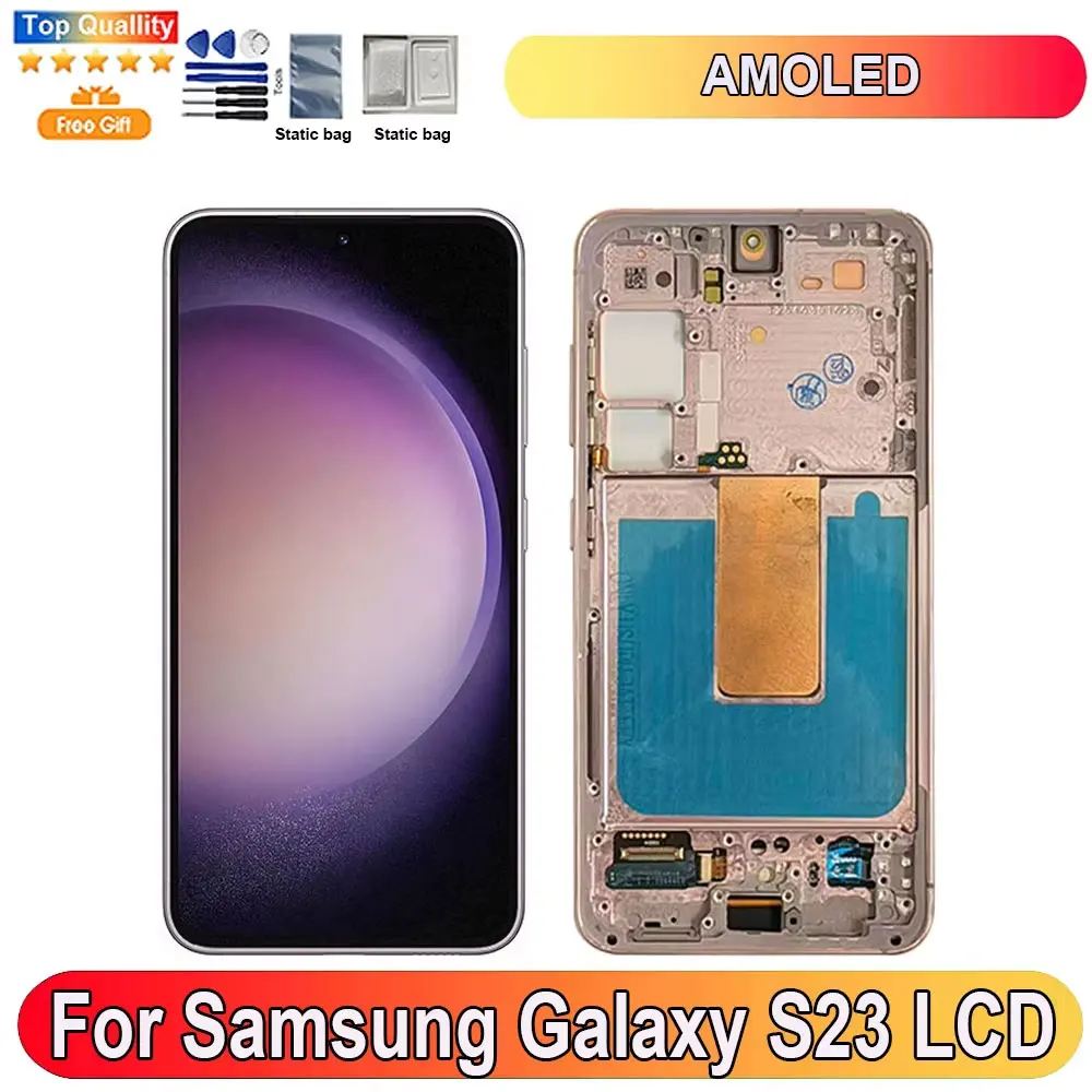 6.1"AMOLED screen For Samsung Galaxy S23 S911 LCD Display Screen Touch Panel Digitizer Replacement Parts For Samsung S23 LCD
6.1"AMOLED screen For Samsung Galaxy S23 S911 LCD Display Screen Touch Panel Digitizer Replacement Parts For Samsung S23 LCD