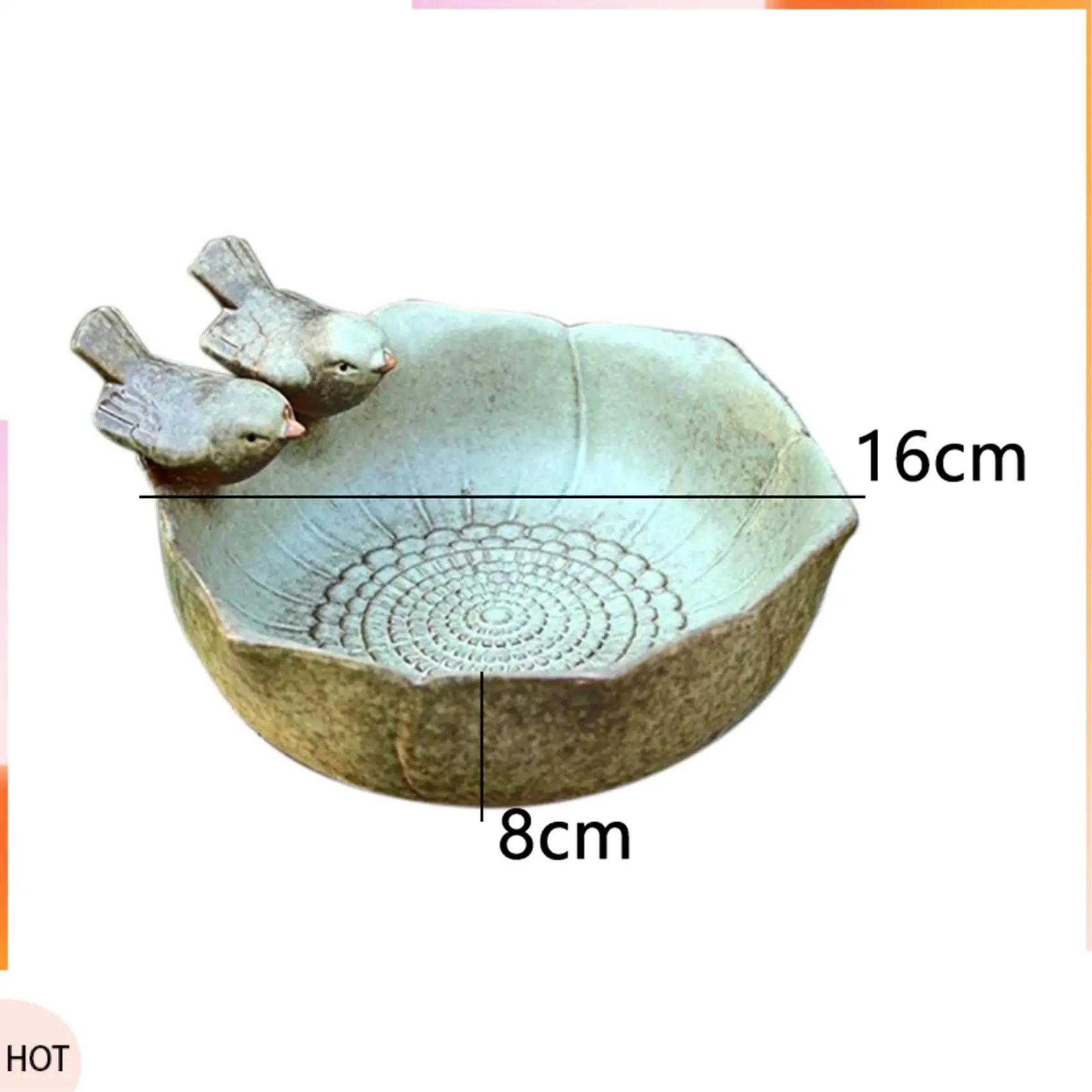 A49Z 2X Birth Baths Garden Decor Birth Feeder Aquarium Retro Finish Bird Feeder
A49Z 2X Birth Baths Garden Decor Birth Feeder Aquarium Retro Finish Bird Feeder