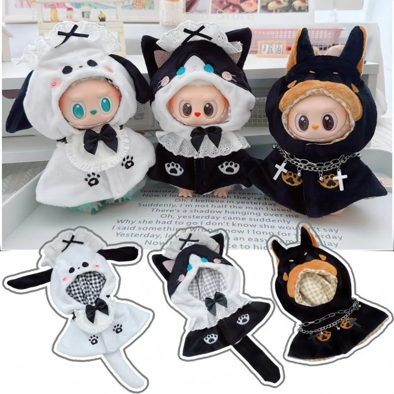 Doll Cape Clothes For 15/17cm Doll Animal Maid Black Cat White Dog Shawl Cloak Plush Cotton Doll Cosplay Universal Accessories
Doll Cape Clothes For 15/17cm Doll Animal Maid Black Cat White Dog Shawl Cloak Plush Cotton Doll Cosplay Universal Accessories