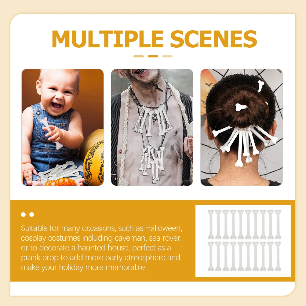 30 шт., искусственная пластиковая человеческая кость, реквизит для Хэллоуина, реалистичный декор из маленькой кости для праздничного костюма, пластиковые кости для комнаты с привидениями 
30 шт., искусственная пластиковая человеческая кость, реквизит для Хэллоуина, реалистичный декор из маленькой кости для праздничного костюма, пластиковые кости для комнаты с привидениями